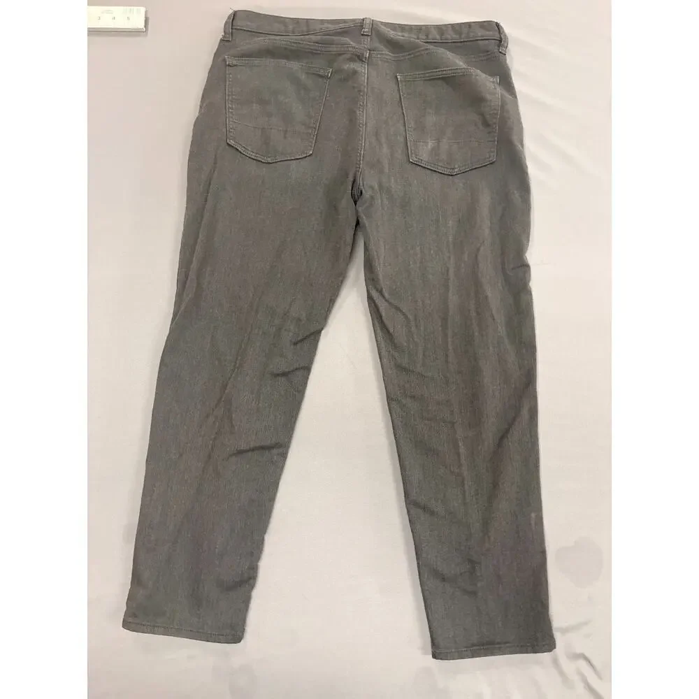 Banana Republic Travel Jean Athletic Fit 36x30 Gray Stretch Denim Pants Mens